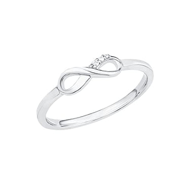 s.Oliver Ring 925 Sterling Silber Damen Ringe, mit Zirkonia synth., Silber, Infinity, Kommt in Schmuck Geschenk Box, im Sale